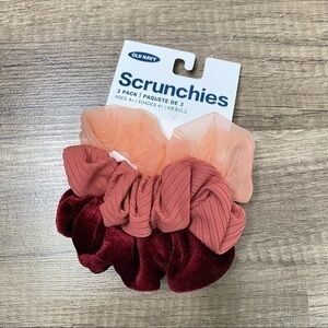Old Navy Red & Pink Scrunchies 3 Pack